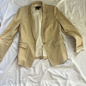 JCrew size 10 gold blazer gently worn